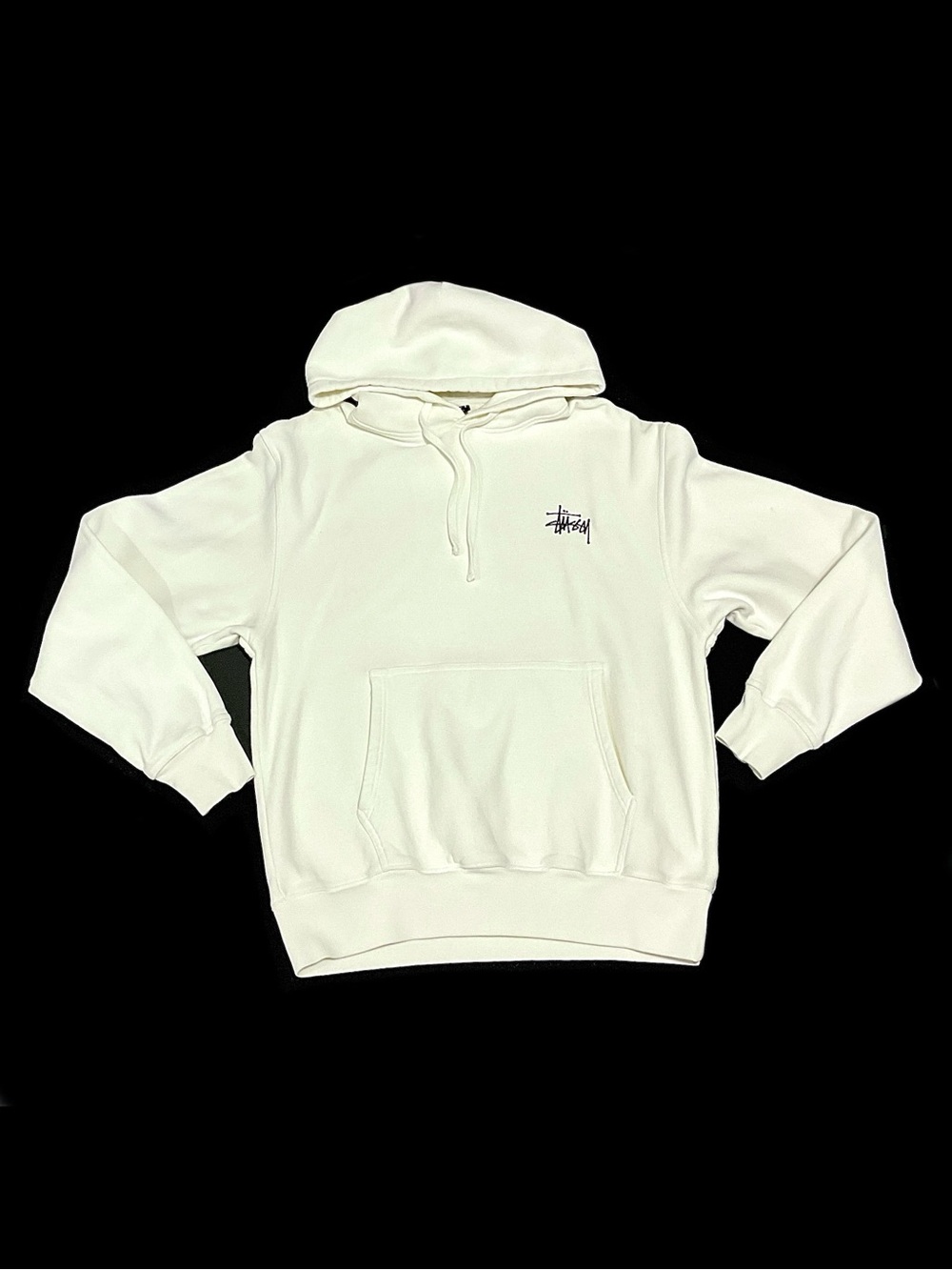 Stussy Pigment Dyed Built Tough Men Hoodie - White